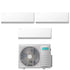 Condizionatore Climatizzatore Hisense Trial Split Inverter R-32 UNI HB 9000+9000+9000 BTU 3AMW52U4RJC WiFi Integrato 9+9+9