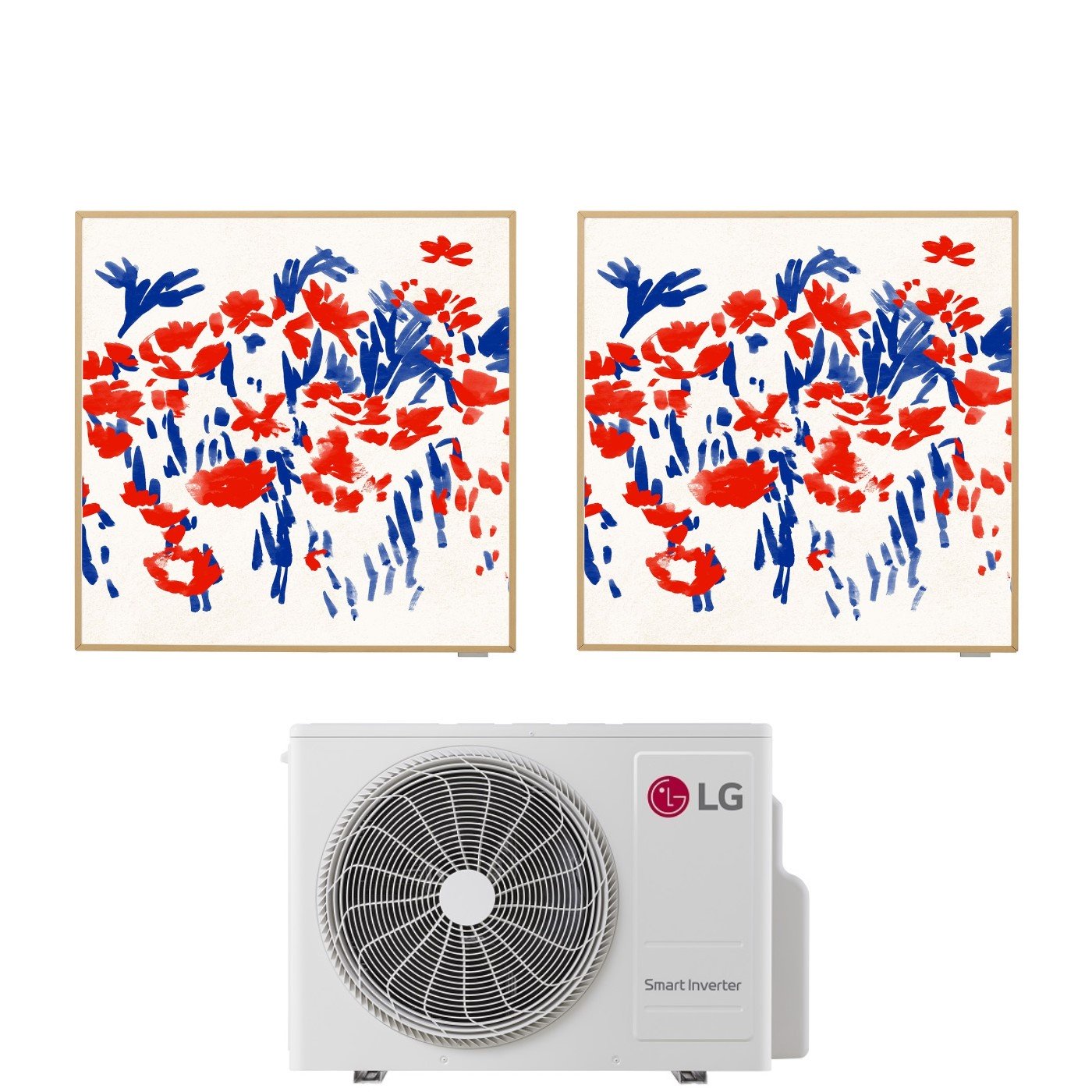 Condizionatore Climatizzatore LG Dual Split Inverter R-32 Artcool Gallery Photo 9000+12000 Btu con MU2R15 Wi-Fi Integrato
