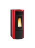 Termostufa a Pellet La Nordica Extraflame Modello COSTANZA IDRO 5.0 Da 16 Kw Colore Bordeaux