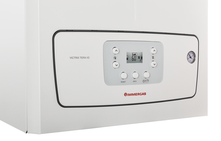 Caldaia Immergas a Condensazione Solo Riscaldamento Victrix Tera V2 PLUS 24 kW Metano Completa di Kit Scarico Fumi