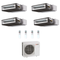 Climatiseur Mitsubishi Electric Quadri Ductable R-32 9000+9000+12000+12000 BTU+MXZ-4F72VF Wi-Fi en option