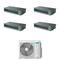 Hisense Quadri Split Inverter Ducted Air Conditioner 9000+9000+12000+18000 With 5AMW105U4RQC