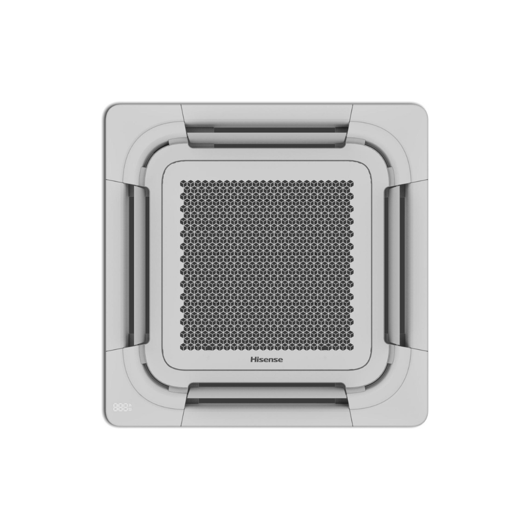 Condizionatore Climatizzatore Hisense Inverter Cassetta Round Flow 90x90 Monosplit R-32 36000 BTU AUC105UR4RKC8/AUW105U6RW8 Wi-Fi Optional - Comando Incluso