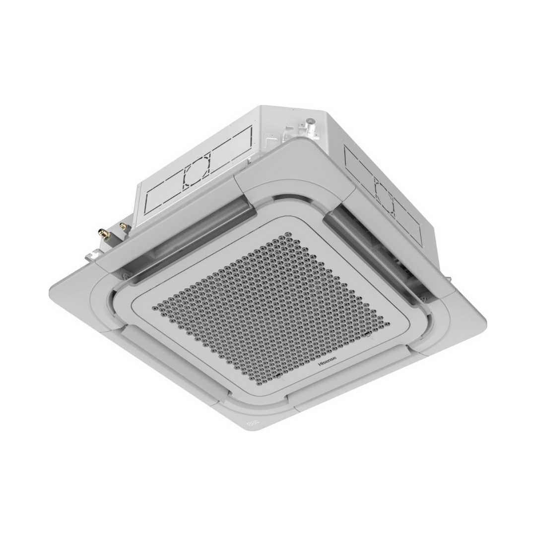 Condizionatore Climatizzatore Hisense Inverter Cassetta Round Flow 90x90 Monosplit R-32 36000 BTU AUC105UR4RKC8/AUW105U6RW8 Wi-Fi Optional - Comando Incluso