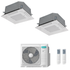 Condizionatore Climatizzatore Hisense Dual Split Inverter a Cassetta 18000+18000 Con 5AMW105U4RQC Wi-Fi Optional - Comando Incluso