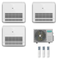 Climatiseur console split inverter Hisense (essai) 9000+9000+12000 BTU avec 3AMW72U4RJC
