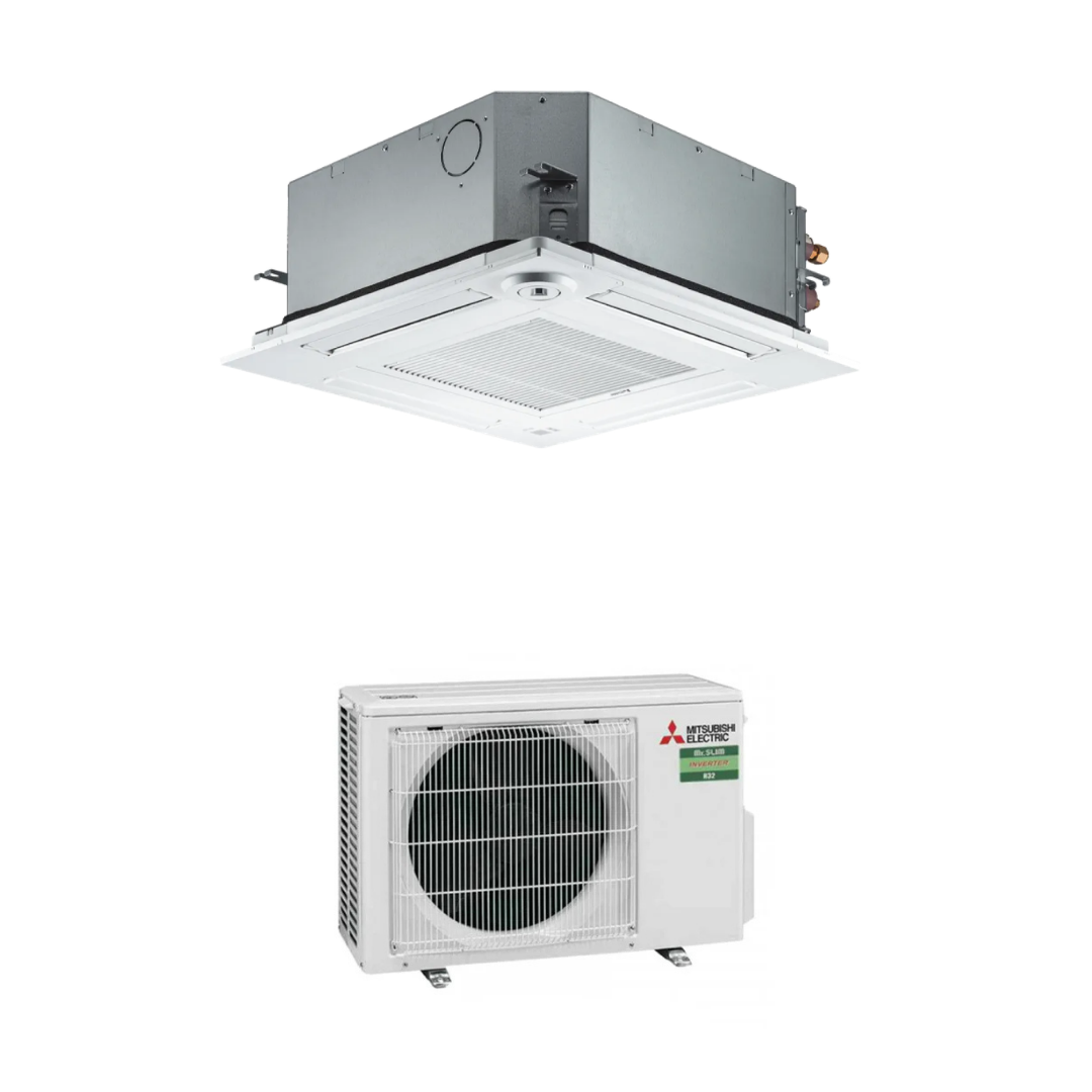 Condizionatore Climatizzatore Mitsubishi Electric Cassetta A 4 Vie R-32 60X60 9000 BTU SLZ-M25FA2 Wi-Fi Optional - Comando e Griglia Inclusi