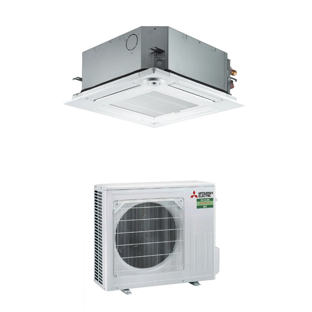 Condizionatore Climatizzatore Mitsubishi Electric Cassetta A 4 Vie R-32 60X60 18000 BTU SLZ-M50FA2 Wi-Fi Optional - Comando e Griglia Inclusi