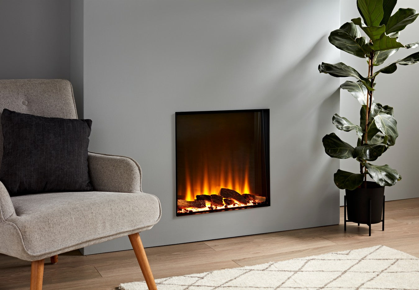 Cheminée électrique encastrable MaisonFire GALATTI 125 - Dimplex - distribuée par MaisonFire avec garantie italienne