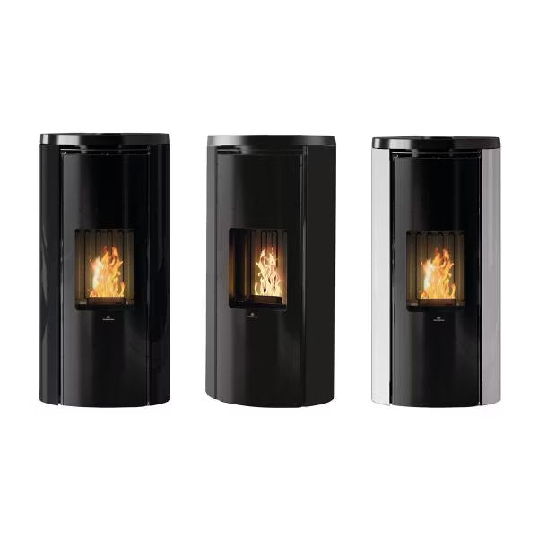 Stufa a Pellet Canalizzabile EdilKamin Modello Celia Air Tight Plus Da 9,6 Kw - Vari Colori