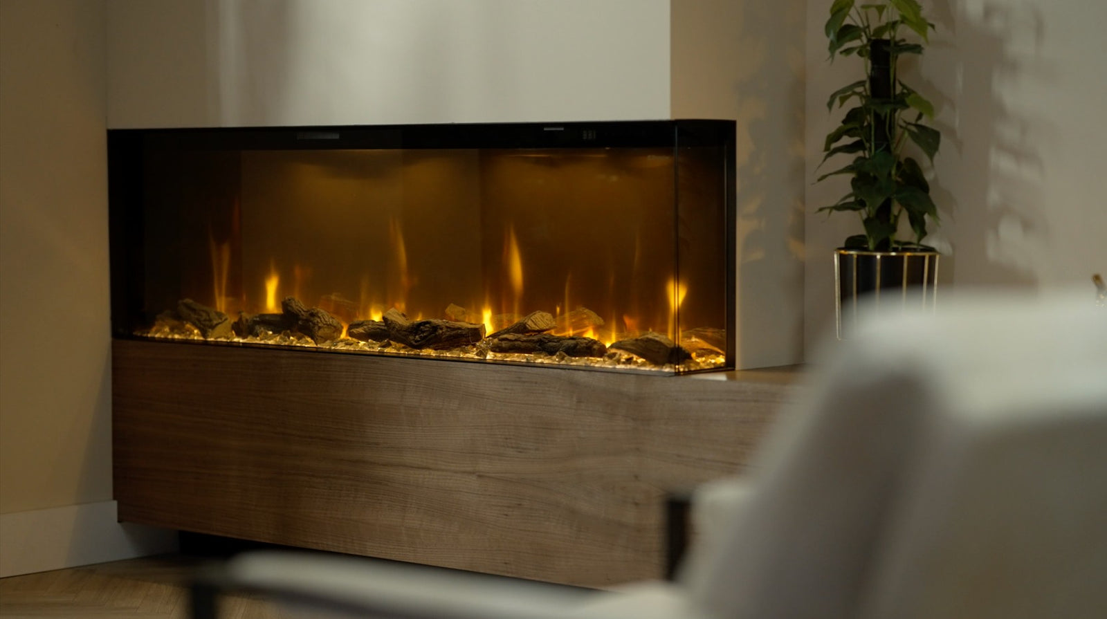 Camino Elettrico da Incasso MaisonFire Modello IGNITE BOLD 50 (125 cm)