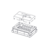 TECO Kit Collettore Sanitario Multi Intercettazione da Incasso Modello K4.3 - Uscite 5+4 e 6+5