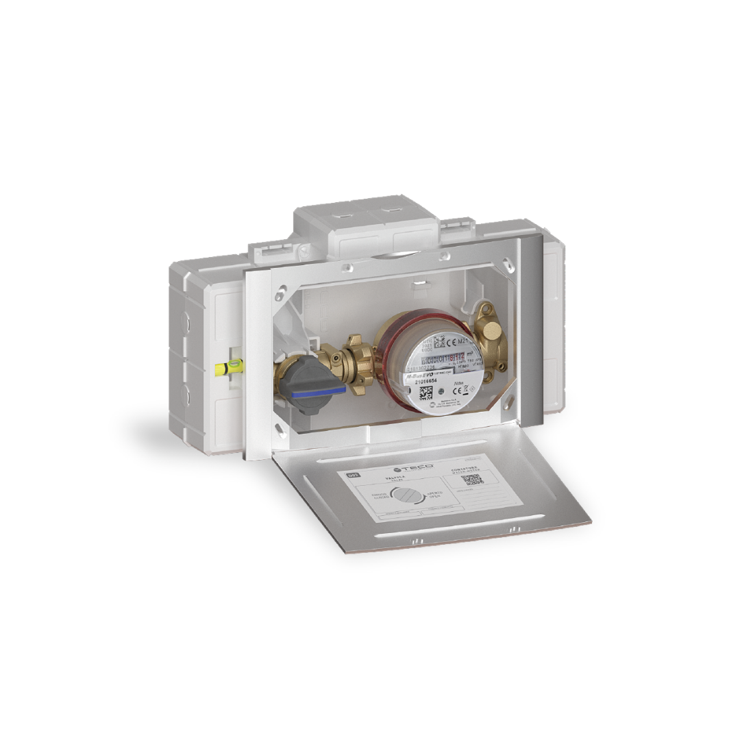 TECO Kit di Contabilizzazione da Incasso Con Contatore Volumetrico Singolo Modello K4CC "MONO" - K4CCDF10100