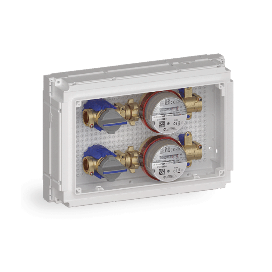 TECO Kit di Contabilizzazione da Incasso con Due Contatori Volumetrici Modello K4CC "DUO" - Cod. K4CCEF10100