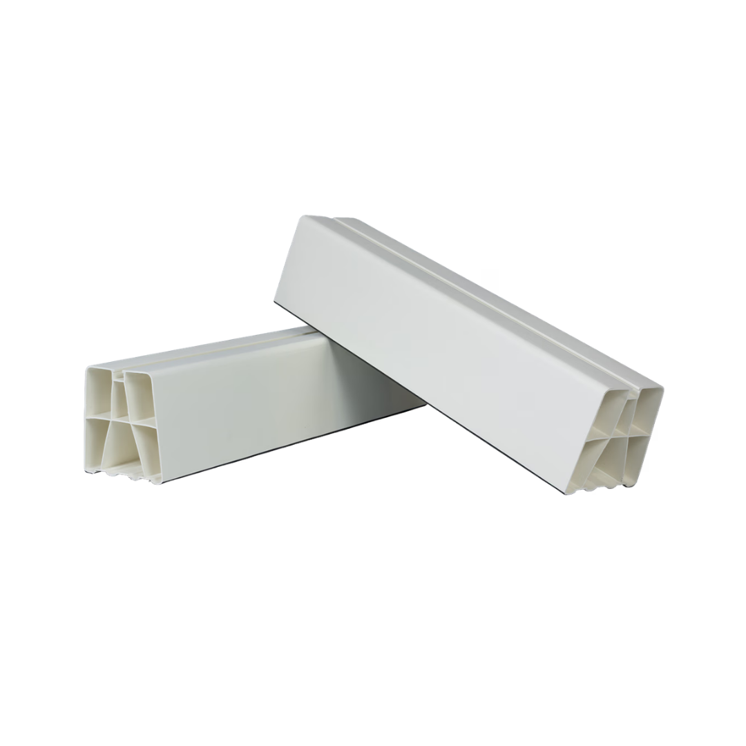 VECAMCO Coppia Basi a Pavimento in PVC 100x100 L450 - Cod. 9898-036-08