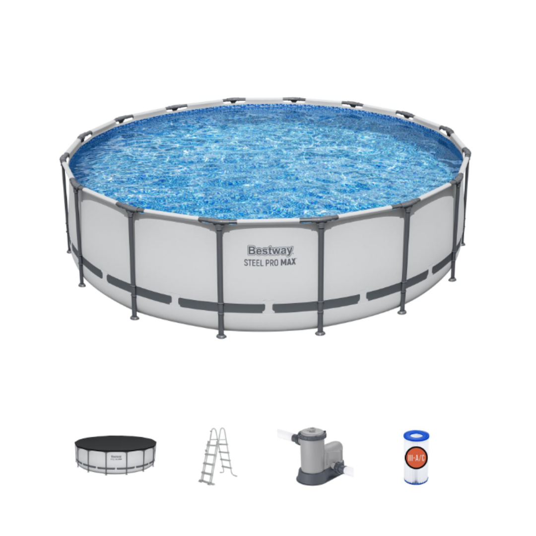 PISCINA BESTWAY STEEL PRO MAX C/TELAIO 488x122h - Cod. 5612Z