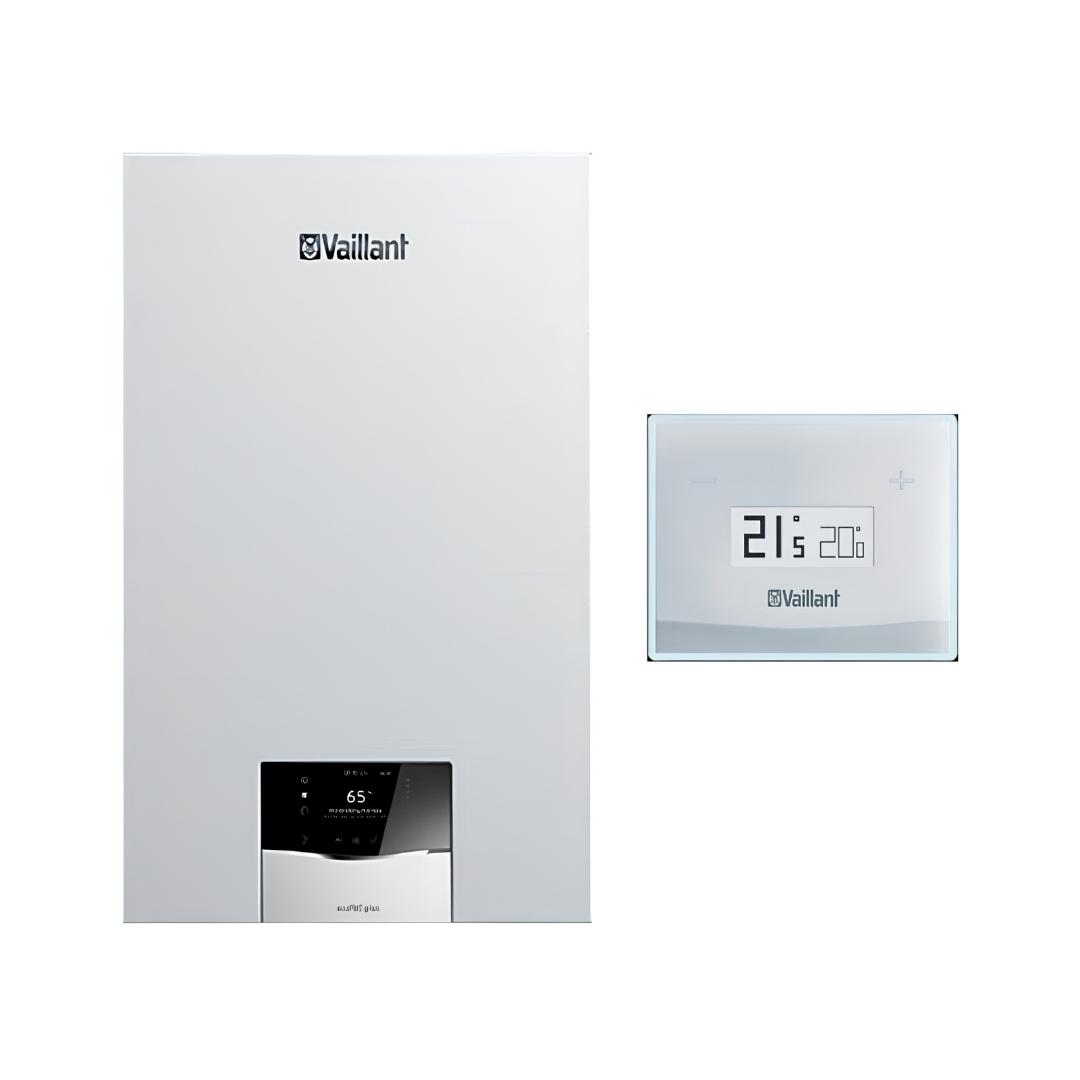 Chaudière à condensation Vaillant EcoTec Plus VMW 30CS/1-5 30 kW, fonctionnant au méthane ou au GPL, code 0010022022 - Fournie avec kit d'évacuation des fumées