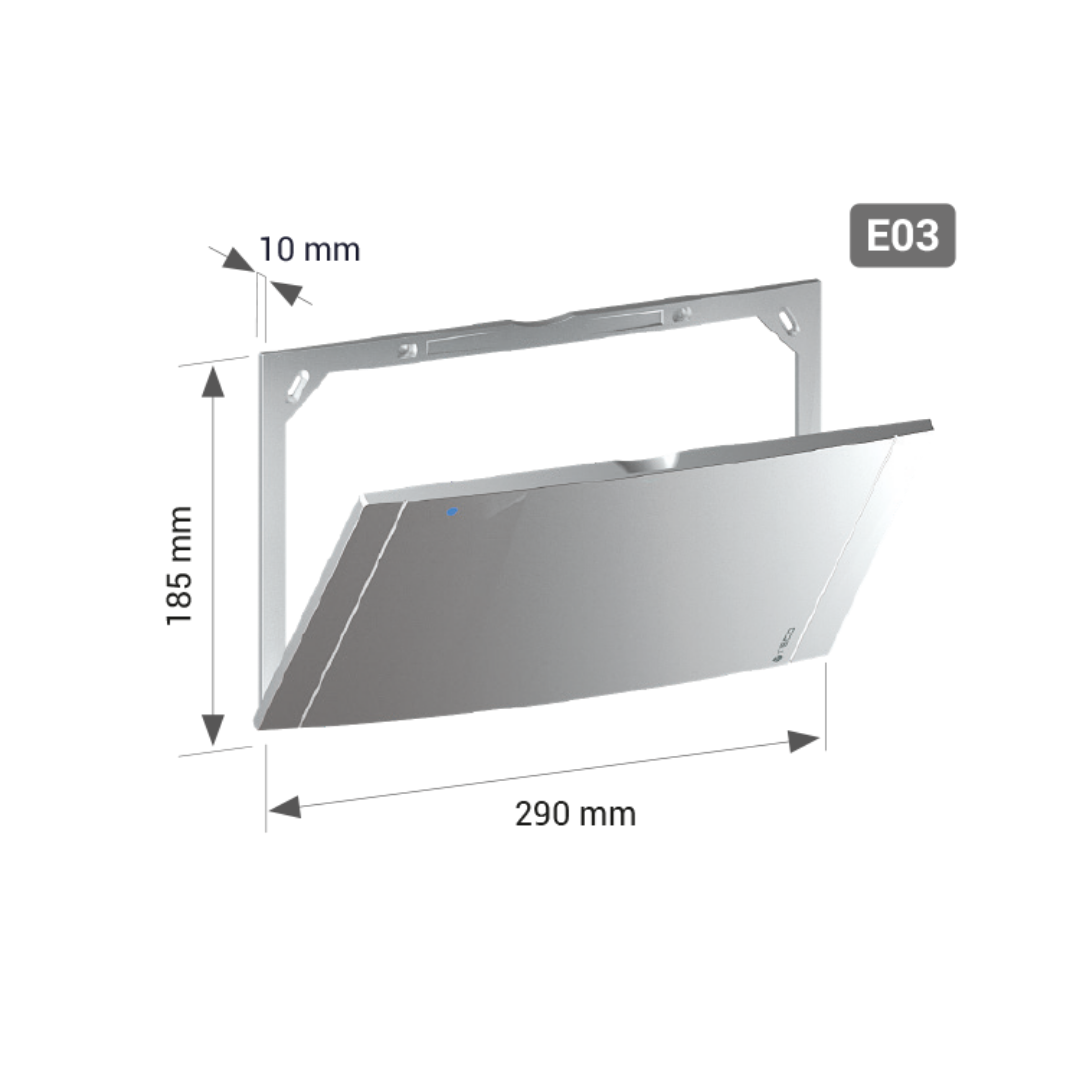 TECO E03 Placca di Copertura Sportello Magnetico Per K4.3 - Colore Bianco