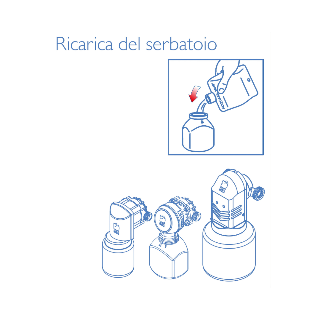 Pompe doseuse volumétrique mécanique Brevetti Minidos Water avec raccords en laiton 1/2