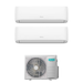 Climatiseur Hisense Dual Split Inverter R-32 Hi-Comfort 9000+18000 BTU avec Wi-Fi intégré 3AMW62U4RJC 9+18