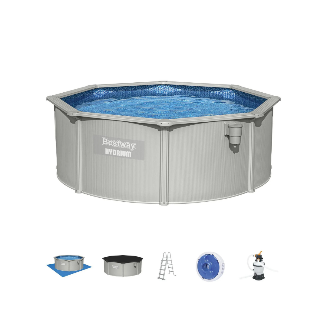 PISCINA BESTWAY METALLO D 366X122 C/POMPA HYDRIUM - Cod. 56574