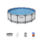 Piscine Bestway avec structure complète 427 x 122 cm (H) 5612 x