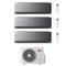 Climatiseur LG Dual Split Inverter R-32 ARTCOOL Mirror Al Air 12000+12000 BTU avec Wi-Fi intégré et MU2R17 12+12