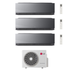 Climatiseur LG Dual Split Inverter R-32 ARTCOOL Mirror Al Air 12000+12000 BTU avec Wi-Fi intégré et MU2R17 12+12