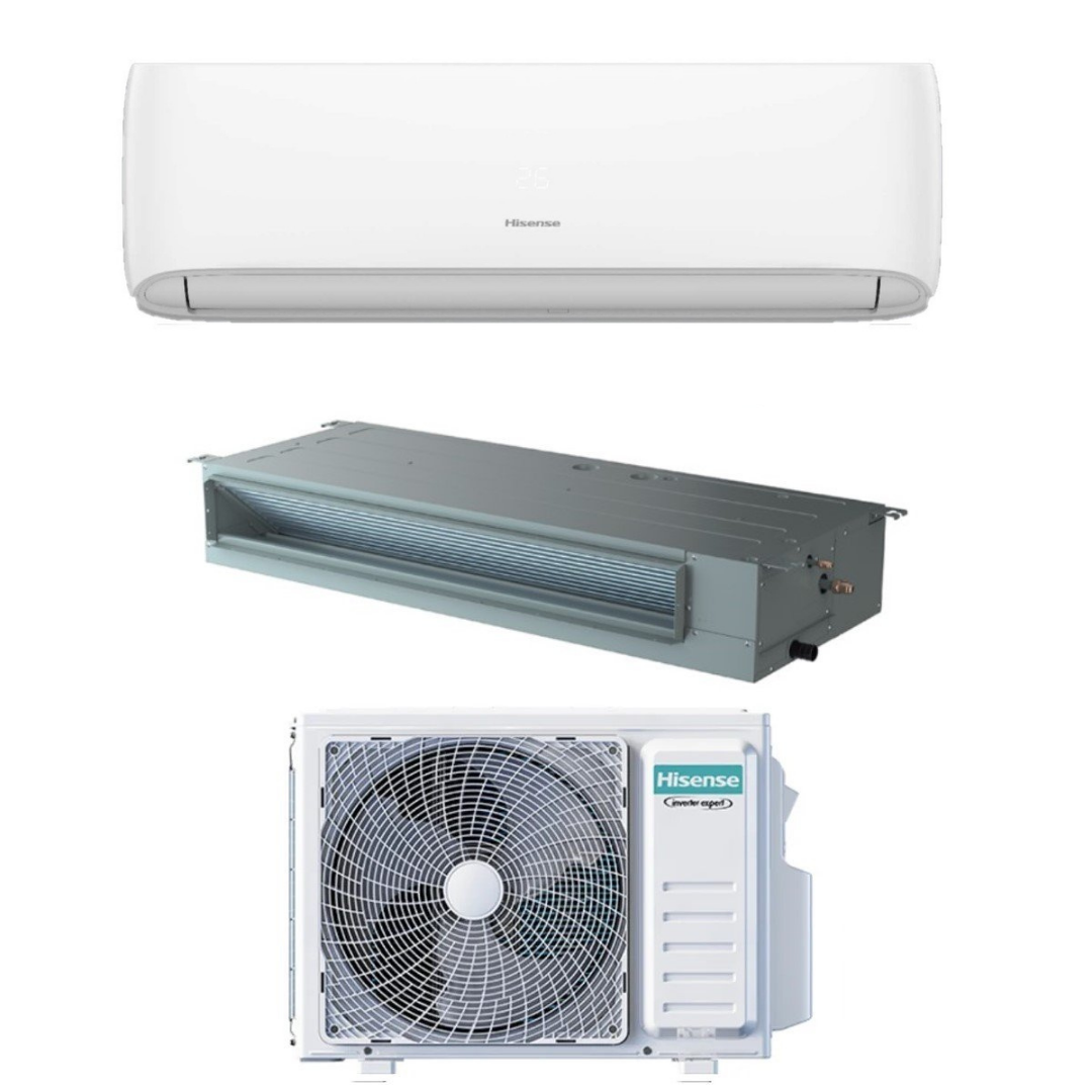 Climatiseur gainable Hisense Dual Split Inverter 9000+18000 avec 3AMW72U4RJC