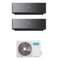 Condizionatore Climatizzatore Hisense Dual Split Inverter R-32 Serie Energy Pro X Black 9000+9000 BTU Con 2AMW35U4RGC Wi-Fi Integrato 9+9