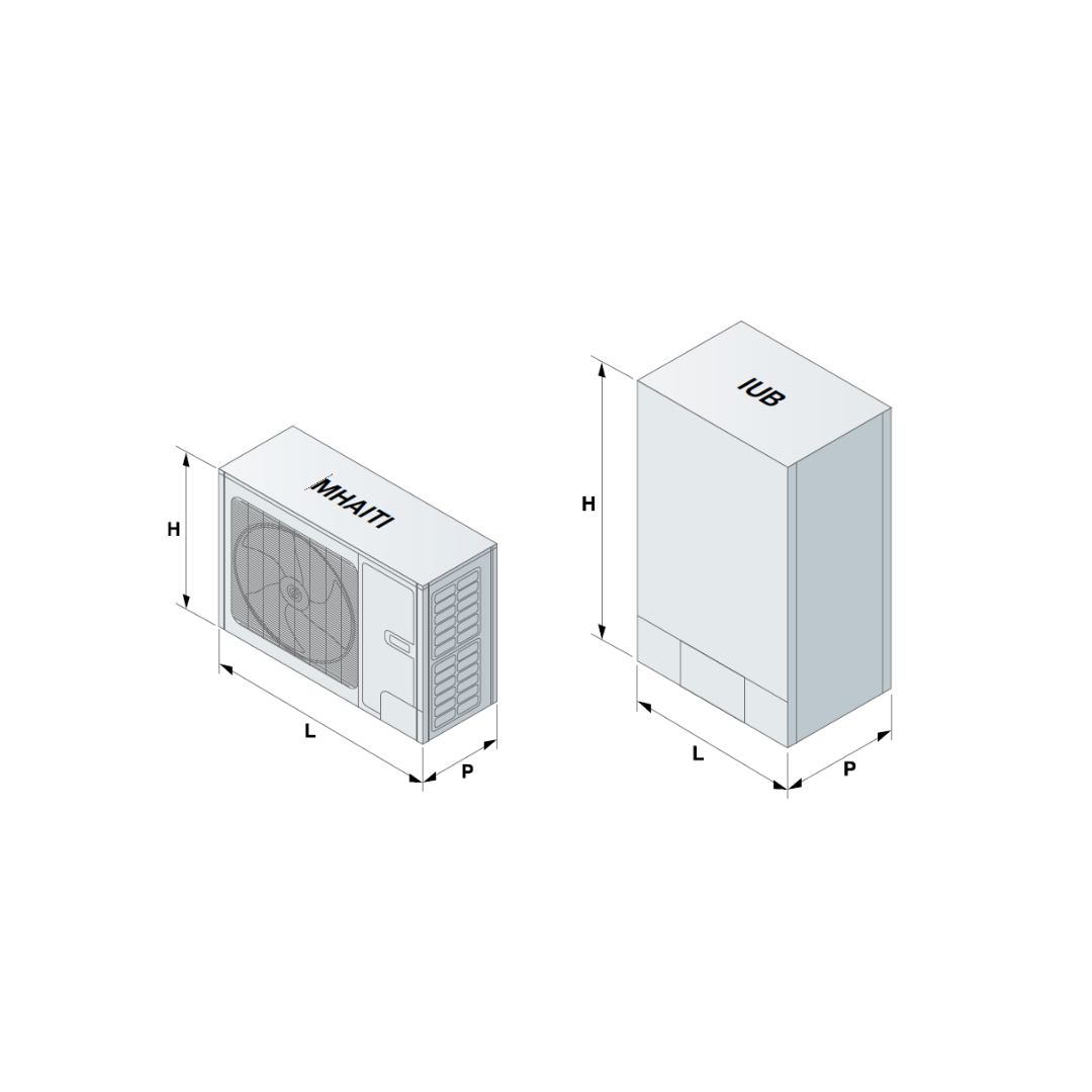 Pompe à chaleur monobloc WH-MDC05J3E5 Aquarea Haute Connectivité Unité extérieure monobloc J Generation R32 - 5 kW 