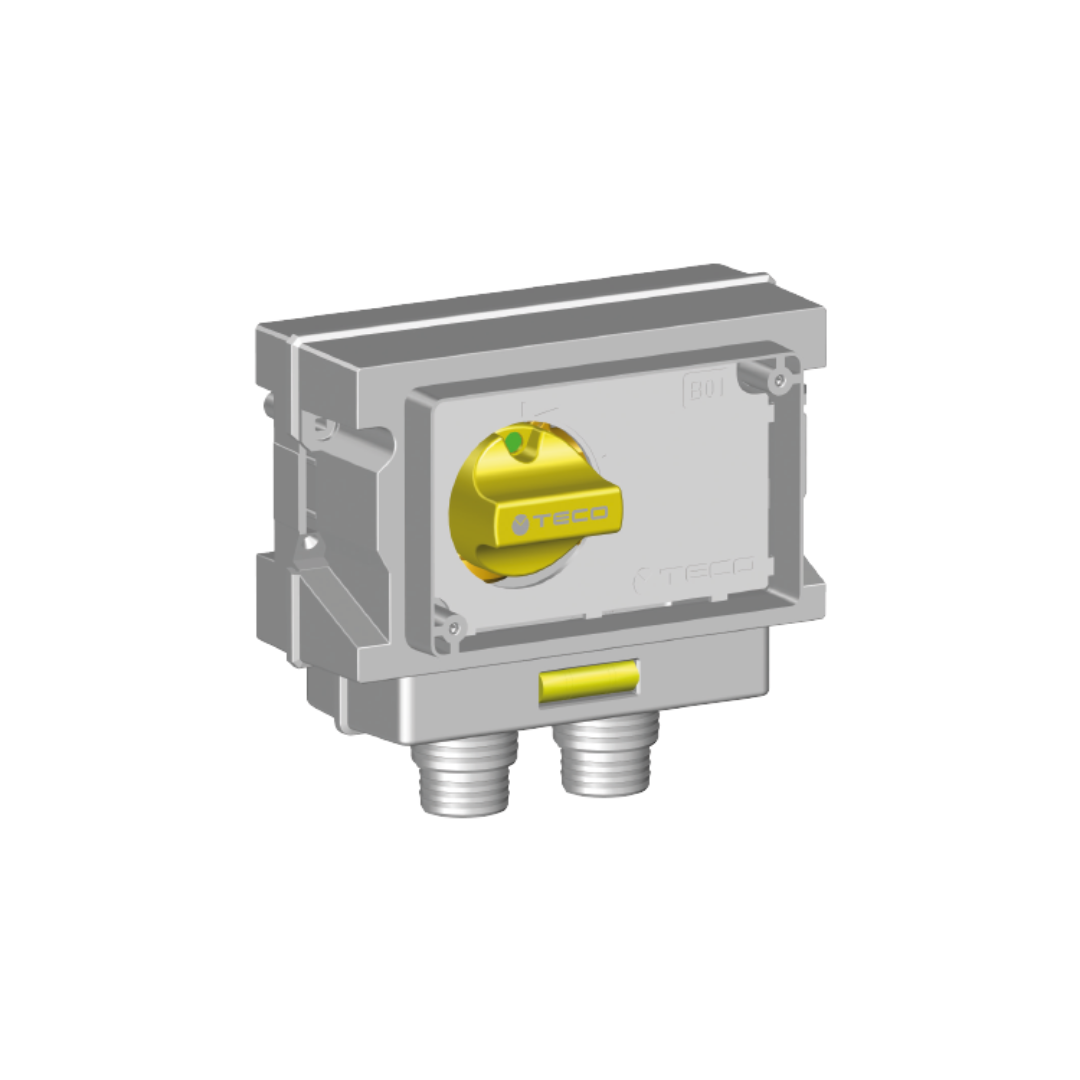 TECO Valvola di Intercettazione Linee Gas Da Incasso Modello K 2.1 - Connessioni ad 