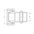 TECO Raccordi a Pressare G-Press® (Unipress RG®) Tenuta Conica TC 1" - Cod. K0CP2202 (5 pz.)