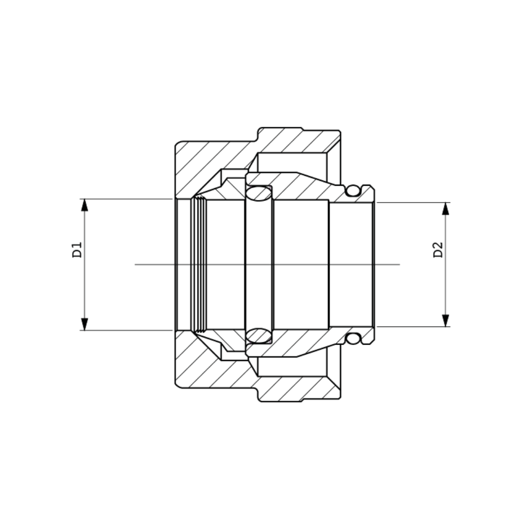 TECO Raccordi a Stringere Per Tubi in Rame Tenuta Conica TC 3/4" - Varie Misure (10 pz.)