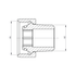 TECO Raccordi Filettati Tenuta Conica TC 3/4" - Cod. K0CF1201 (10 pz.)