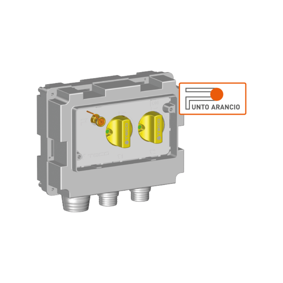 TECO Collettore Gas Multi-Intercettazione a Due Vie Modello K2.2 - Cod. K202CC10100