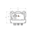 TECO Collettore Gas Con Intercettazione Generale a Due Vie Modello K2.3 - Cod. K203CC10100