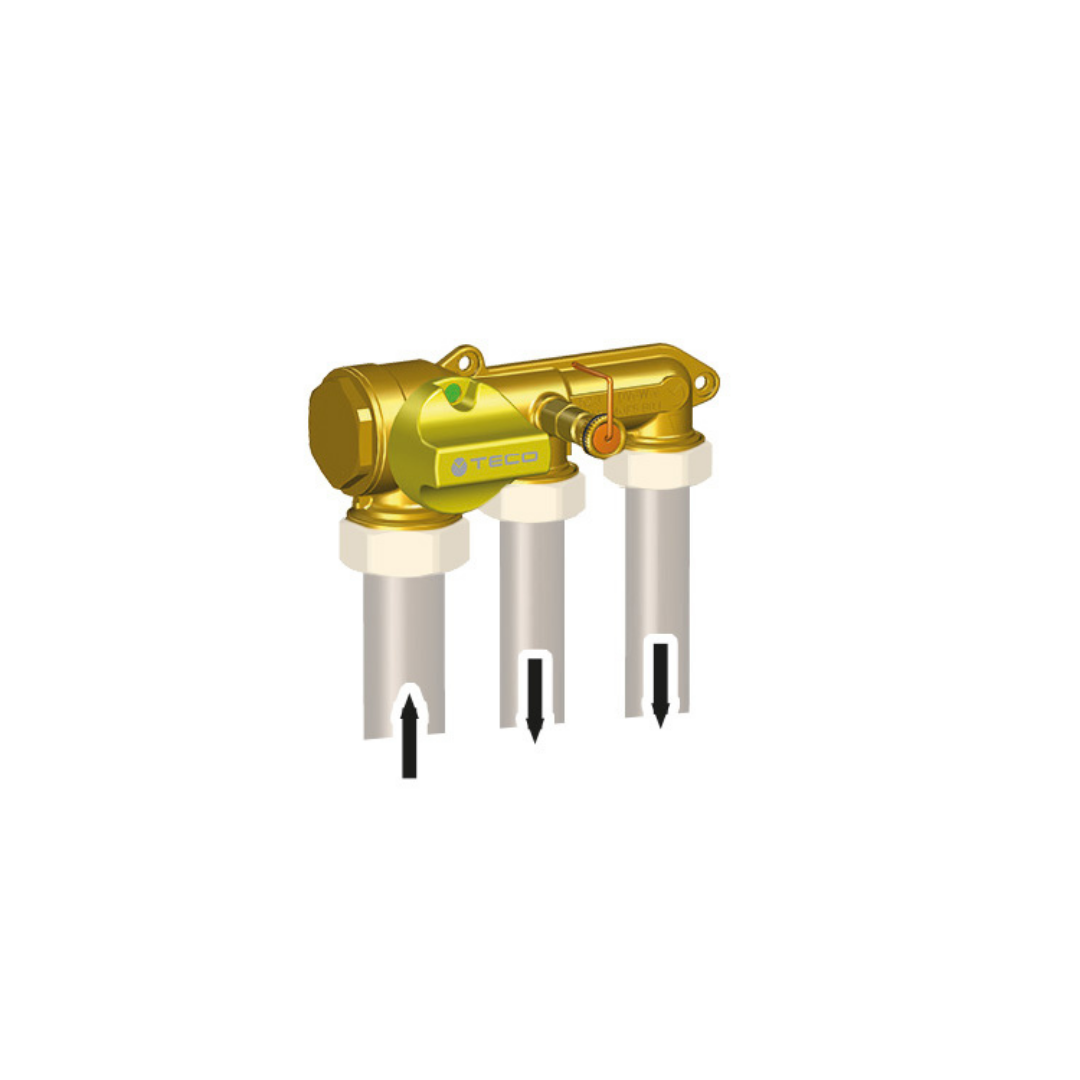TECO Collettore Gas Con Intercettazione Generale a Due Vie Modello K2.3 - Cod. K203CC10100