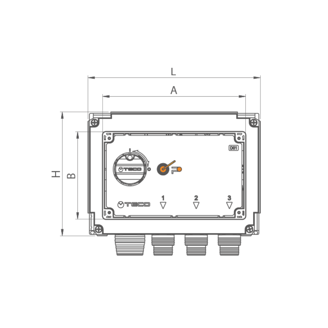 TECO Collettore Gas Con Intercettazione Generale a Tre Vie Modello K2.4 - Cod. K204DC10100