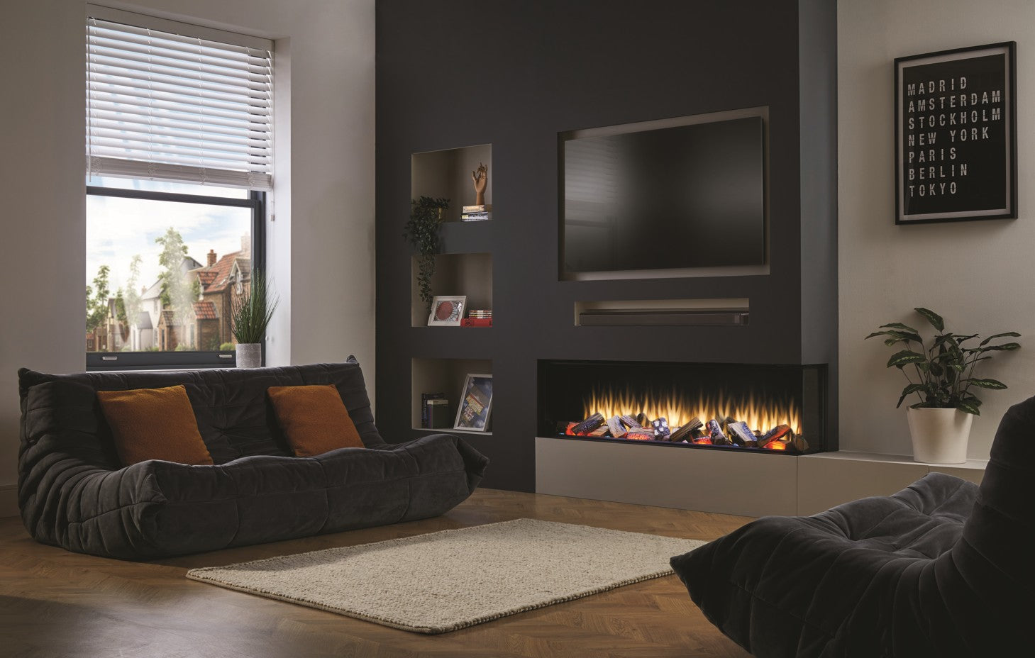 Camino Elettrico da Incasso MaisonFire Modello LEPIAKI 150