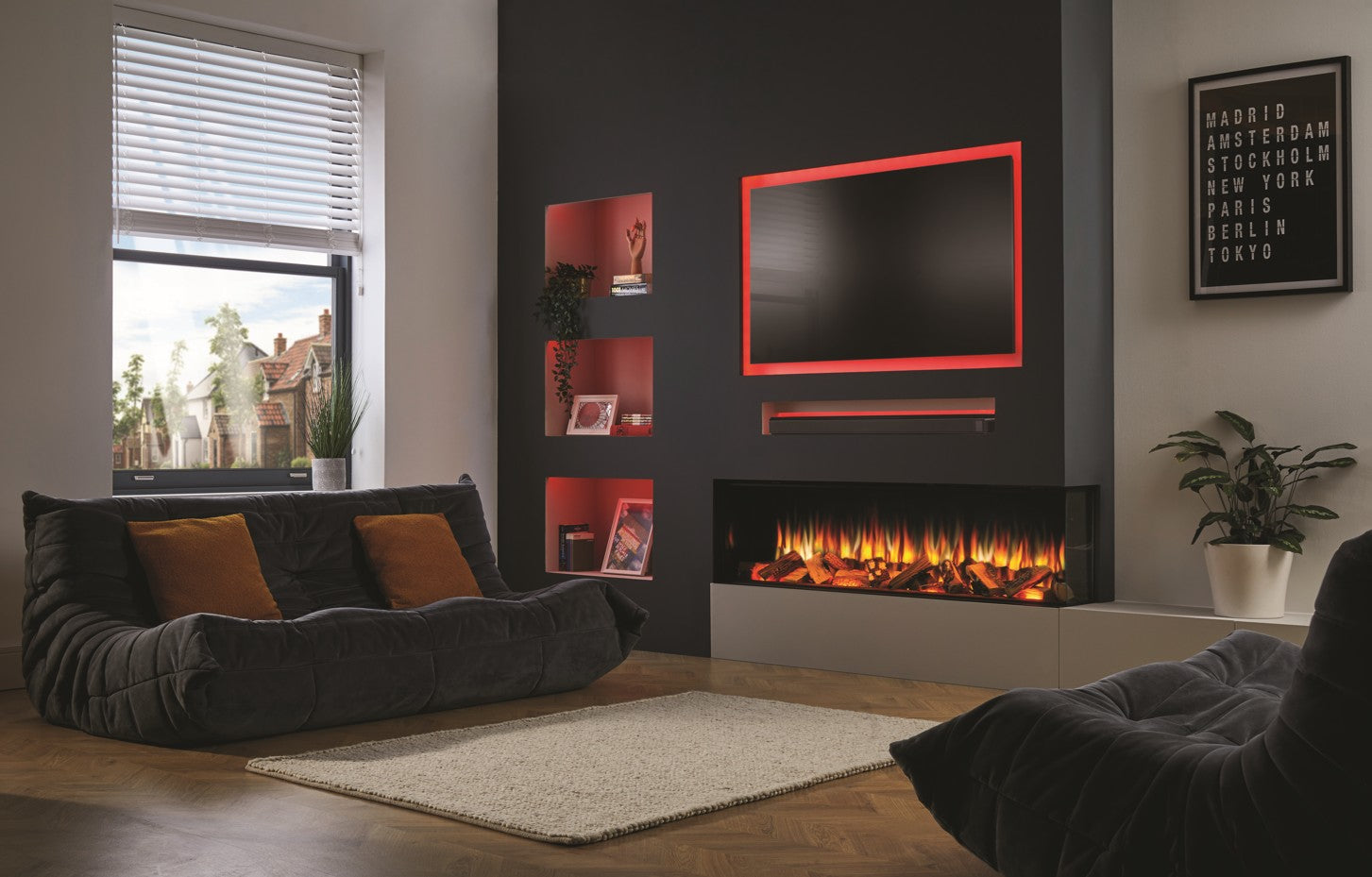 Camino Elettrico da Incasso MaisonFire Modello LEPIAKI 150