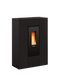 Stufa A Pellet Canalizzata La Nordica Extraflame Modello MARILENA PLUS 5.0 Da 8 kW Colore Nero