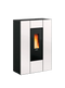 Stufa A Pellet La Nordica Extraflame Modello MARILENA PLUS CRYSTAL 5.0 Da 8 kW Colore Bianco