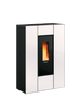 Stufa A Pellet La Nordica Extraflame Modello MARILENA PLUS CRYSTAL 5.0 Da 8 kW Colore Bianco