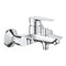 Grohe BauEdge Single-Lever Mixer Tap for Bath or Shower with 1/2" Hose Connection, Code 23561000