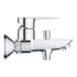 Grohe BauEdge Single-Lever Mixer Tap for Bath or Shower with 1/2" Hose Connection, Code 23561000
