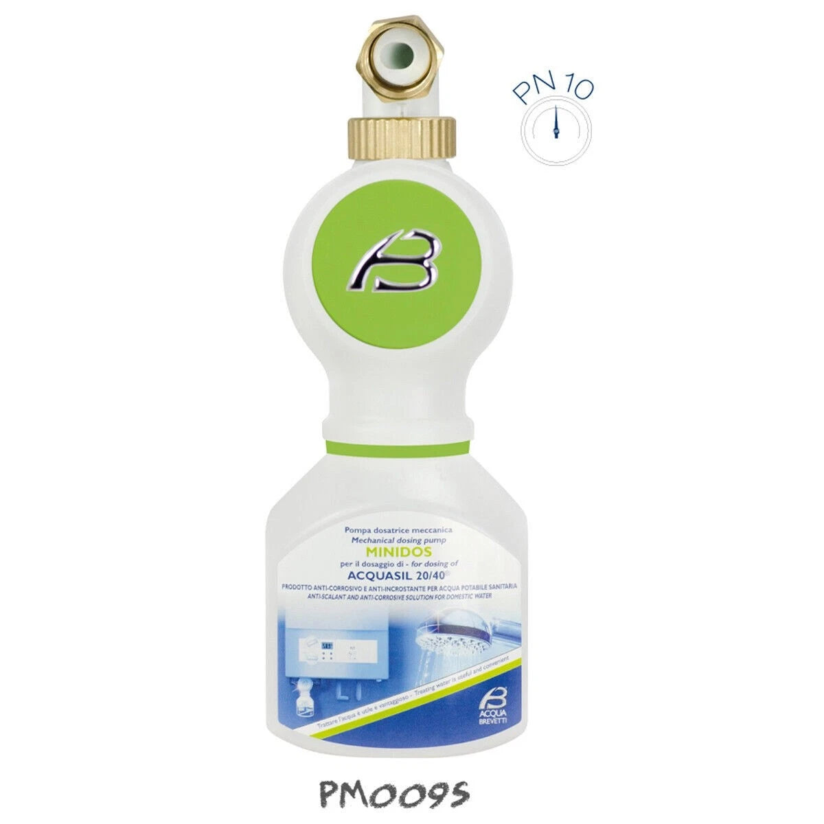 Acqua Brevetti MiniDOS Pompa Dosatrice Volumetrica Meccanica Con Attacchi Dima 1/2 PM009S