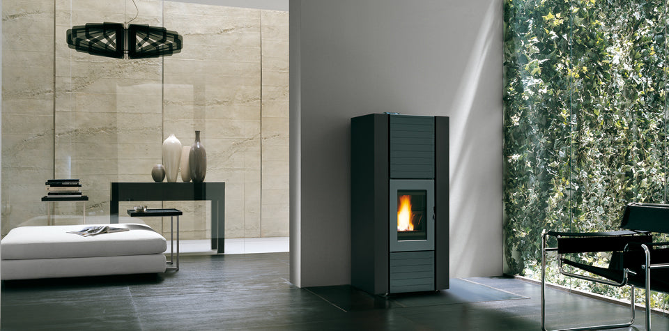 Termostufa a Pellet Palazzetti Ecofire Martina Idro Lux 10 Kw - Vari Colori