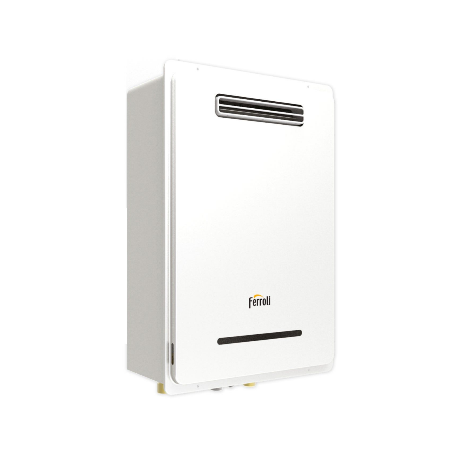 Scaldabagno a Gas Ferroli Da Esterno Modello Externo 22 Lt Metano Low Nox Cod. 0DW98IWA - Con Cronocomando di Serie