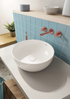 VITRA Lavabo Tondo da Appoggio Serie Outline Modello Catino Round - 40cm Cod. 5992B - Vari Colori